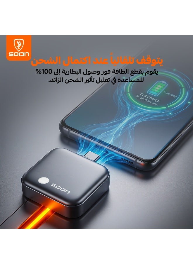سبون شاحن فصل تلقائي ذكي USB-C حتى 140 واط – حماية البطارية من الشحن الزائد مع فصل تلقائي عند اكتمال الشحن - Image 4