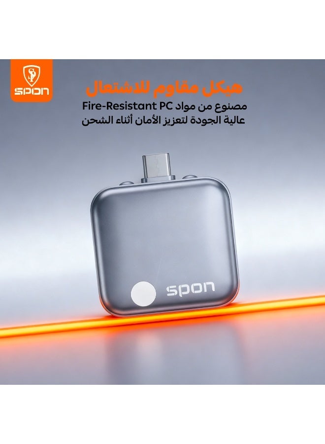 سبون شاحن فصل تلقائي ذكي USB-C حتى 140 واط – حماية البطارية من الشحن الزائد مع فصل تلقائي عند اكتمال الشحن - Image 3