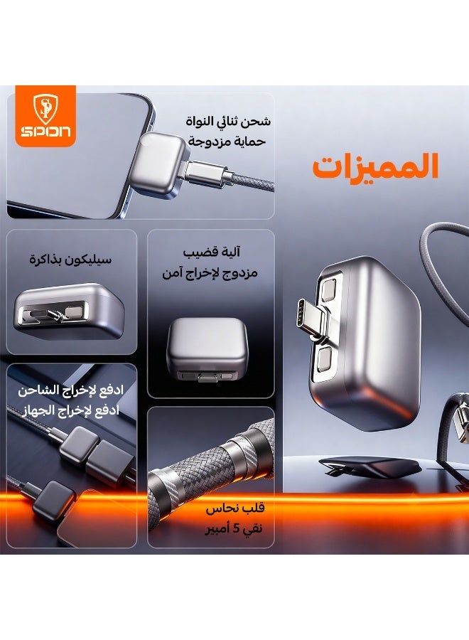 سبون شاحن فصل تلقائي ذكي USB-C حتى 140 واط – حماية البطارية من الشحن الزائد مع فصل تلقائي عند اكتمال الشحن - Image 1