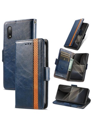 For Sony Xperia Ace II CaseNeo Business Splicing Dual Magnetic Buckle Horizontal Flip PU Leather Case with Holder & Card Slots & Wallet(Blue) - pzsku/ZFE43A851392FB63BBCAAZ/45/1753715297/5c4f2ec6-1572-4f1b-b11d-ac814b2949fd