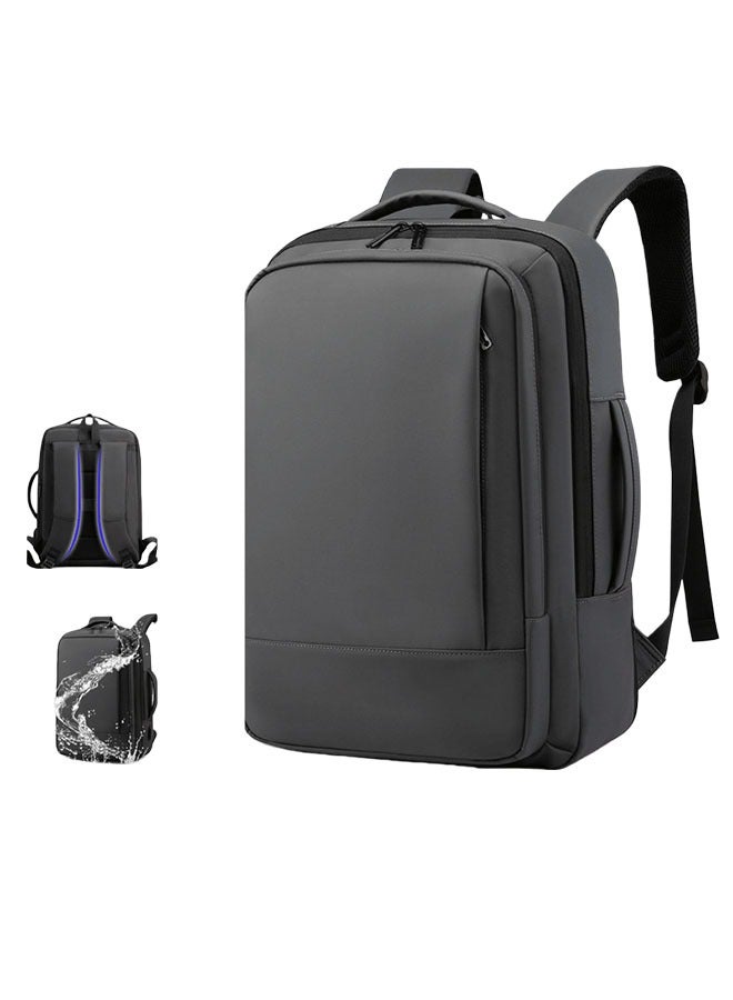Miya Business Travel Laptop Backpack Anti-Theft Durable Computer Bag With USB Charging Port Waterproof College School Backpack For Men & Women Fits 17 Inch Notebook Grey - Image 1