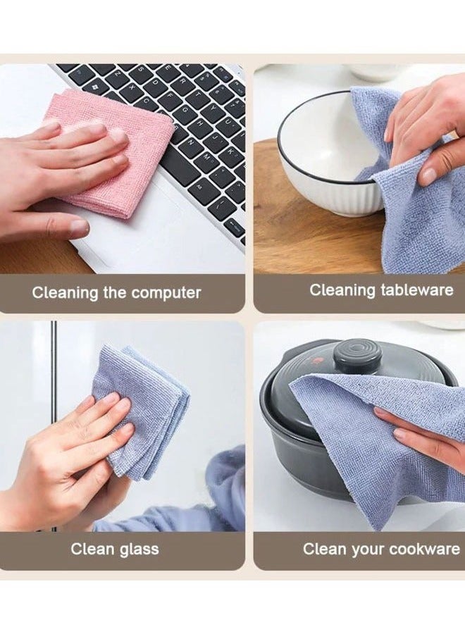 HQ-GAMING Microfiber Cleaning Towels 20 x 20 cm, Ultra Absorbent Microfiber Cleaning Cloth Scratch & Lint Free Car Duster Multi-Purpose, Reusable Cleaning Rags for Home, Kitchen Use (10 Pack) - Image 2