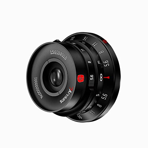 7artisans M28mm F56 Full Frame Manual Focus Prime Camera Lens with Lens Hood for Leica M Mount Mirrorless Camera M2 M3 M4 M5 M6 M7 M8 M9 M9P M10 - Image 1