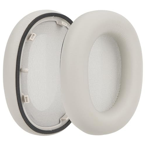 Geekria Replacement Ear Pads for Sony WH1000XM6 Wireless Noise Canceling Headphones Ear Cushions Repair Parts Platinum Silver - Image 3