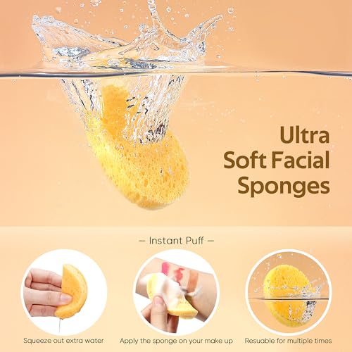 GAINWELL 100PCS Compressed Facial Sponges, Cleansing, for Personal Spa Esthetician Use - Image 2