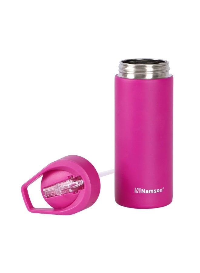 NAMSON NAMSON  S.STEEL WATER BOTTLE 500ML NA-8004 – Durable, Leak-Proof & Portable | Premium Quality for Daily Use - Image 3