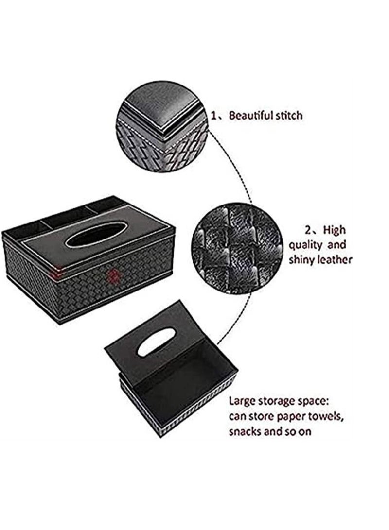 Generic Leather tissue box storage box（2 PCS）  - Image 2