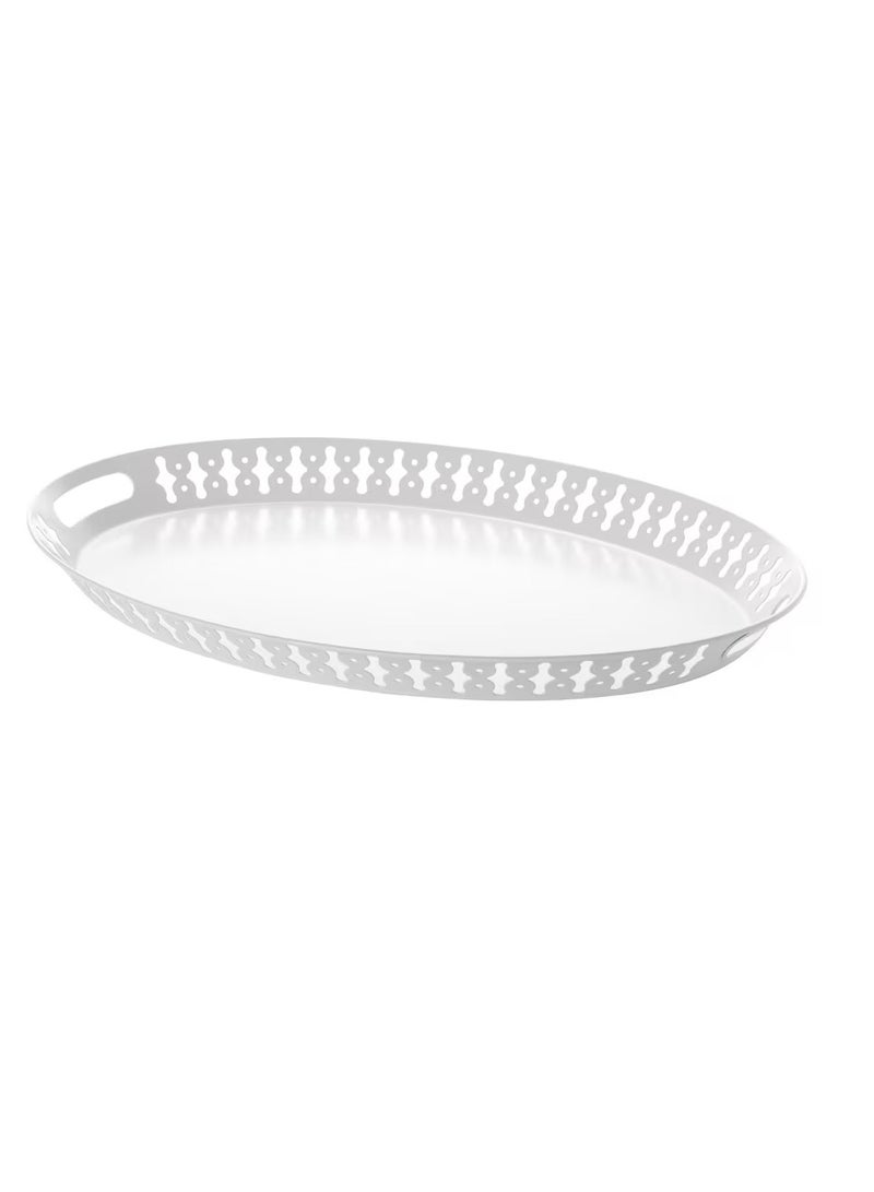 صينية ، أبيض 52x39 سم - Image 3