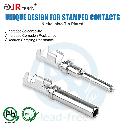 JRready Deutsch Connector Kit with crimper ACT-LY-16DT, 2 3 4 6 8 12Pin DT Connector 1Kit with 35Pairs Stamped Contacts for automotive repairing (ST6341-16DT) - Image 5