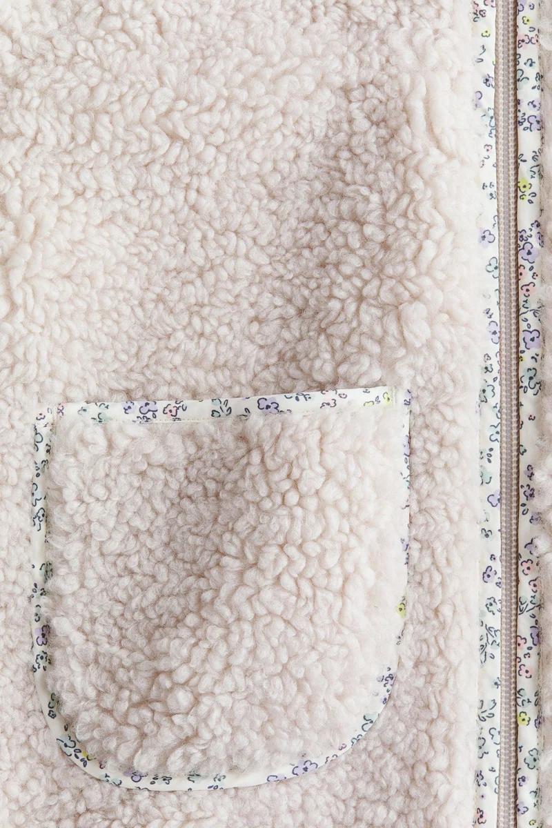 اتش اند ام جاكيت من نسيج تيدي