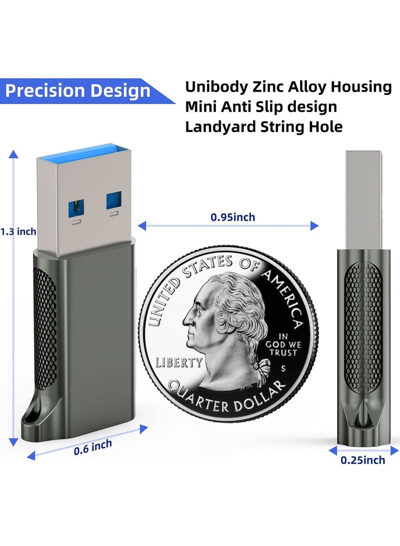 SYOSI USB C Female to USB A Male Adapter 3.1 Gen 2 - True 10Gbps Type C to USB Converter Support Charging, Audio, Data Transfer USB-C Adapter - Image 4