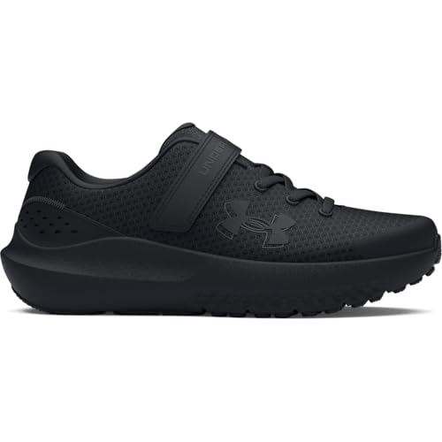 Under Armour Boys' Pre School Surge 4 Alternate Closure, (002) Black/Black/Black, 13.5, US - Image 1