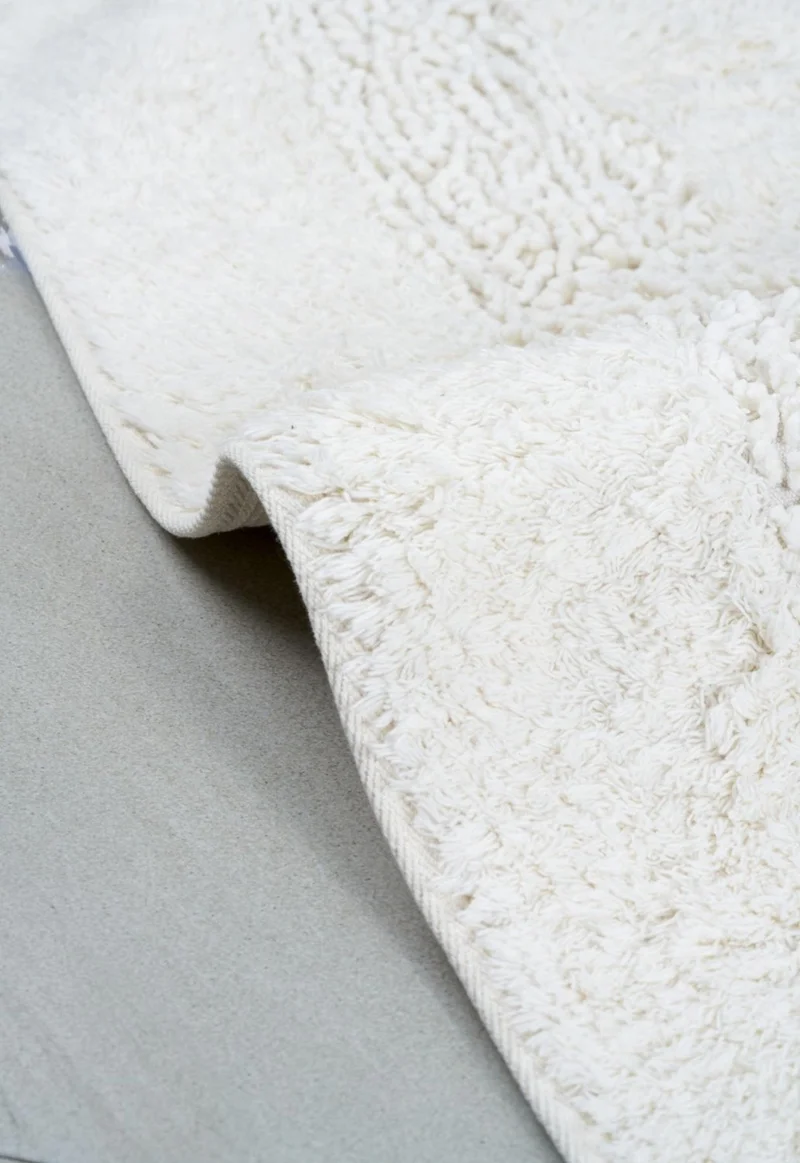 Bluenity Luxury Softy Natural Cotton Bath Mat 50X80 cm - Cream