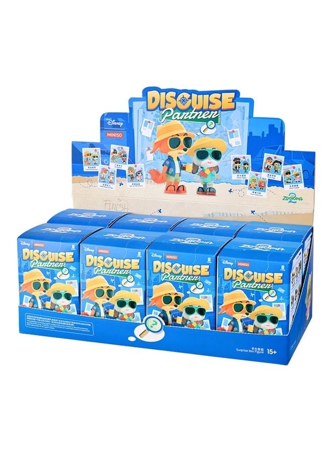 MINISO x Disney Zootopia Disguise Partner Collection Collectible Figure Blind Box, Full Display Set of 8 Sealed Mystery Boxes, Character Collectible for Display and Gifting - Image 4