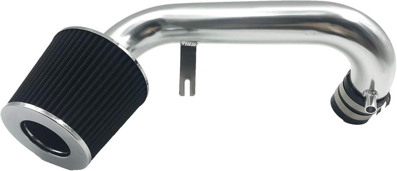 MOOSUN 2.5 Inch Cold Air Intake Kit with Filter Fit for Honda Civic 2001 2002 2003 2004 2005 DX/LX/EX/GX/VP AT/MT 1.7L (Silver Tube & Black Filter) - Image 1