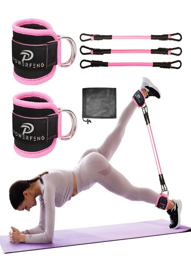 powerfeng Ankle Resistance Bands with Cuffs: Women Ankle Strap Band for Working Out - Ankle Resistance Bands for Glutes Hip & Leg Butt Training Workout Exercise Equipment - Image 1