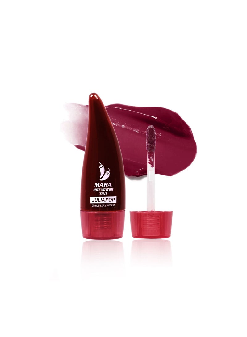 جوليا بوب أحمر شفاه مارا هوت ووتر تينت المضاد للماء يدوم طويلاً - Image 1
