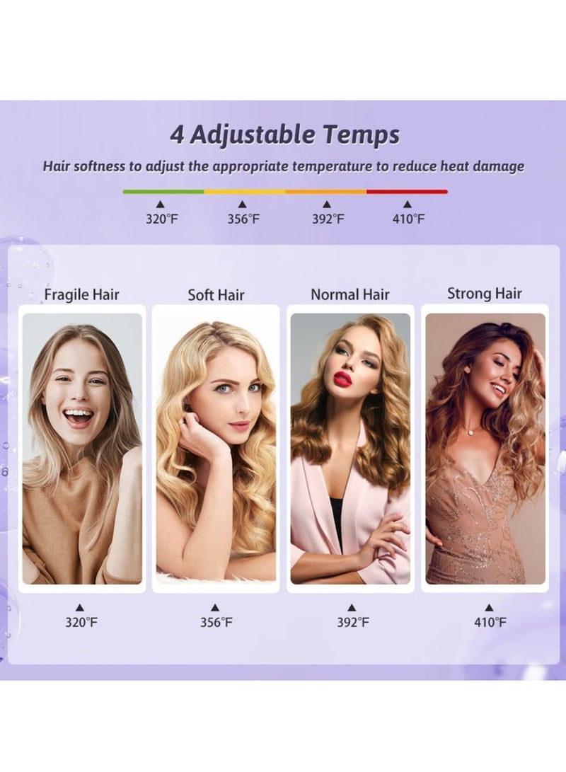 SYOSI Automatic Hair Curler with Adjustable 4 Temps Levels, Automatic Curling Iron 1” for Hair Styling, Rotating Curling Iron with Dual Voltage, Smart Anti-Stuck, Anti-Scald Auto Shut-Off - Image 4