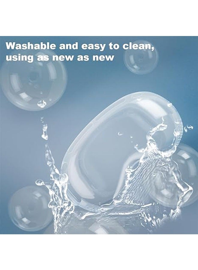 حافظة Apple Vision Pro من السيليكون/TPU، حافظة شاشة نحيفة، مقاومة للصدمات، مقاومة للخدش، مقاومة للغبار، شفافة، لملحقات سماعة الرأس Vision Pro VR 2024 (شفاف) - Image 2