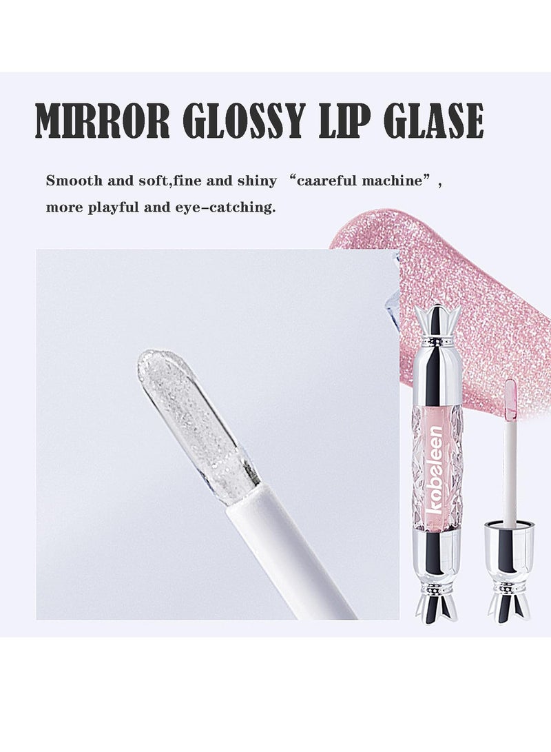 KASTWAVE Fruity Flavors Lip Glosses, 6 Colors Candy Hydrating Lip Gloss Set, Water Shimmery Women Lip Glosses, Glaze Glass Gloss Lip, Transparent Hyaluronic Acid Lip - Image 4