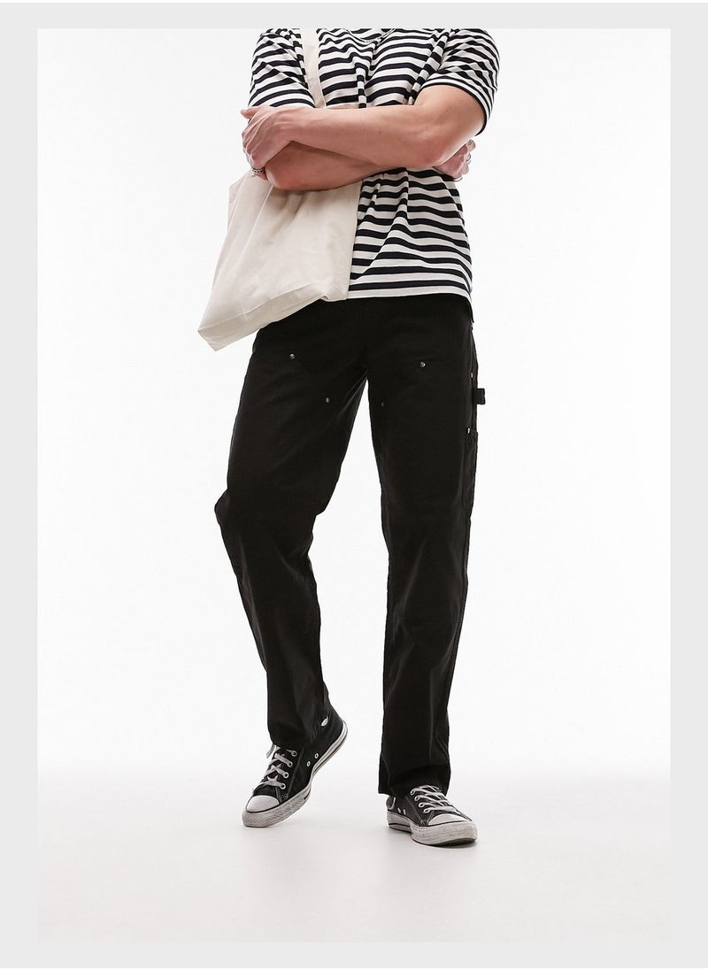 TOPMAN - Straight Fit Carpenter Pants - Image 1