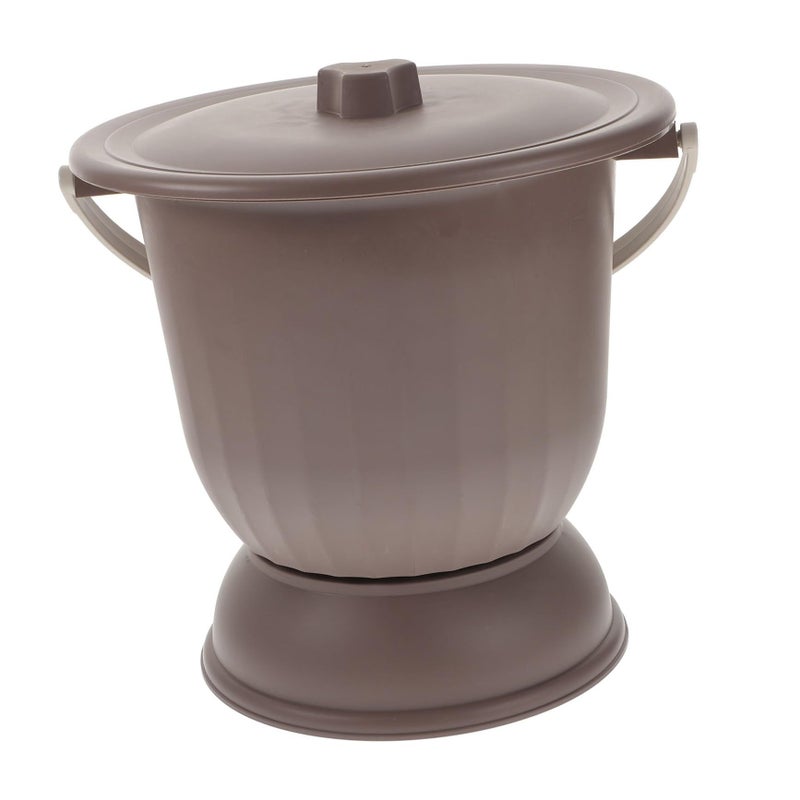 Portable Urinal Pan High Base Spittoon Lid Chamber Pot Random Color for Bedroom Travel - Image 2
