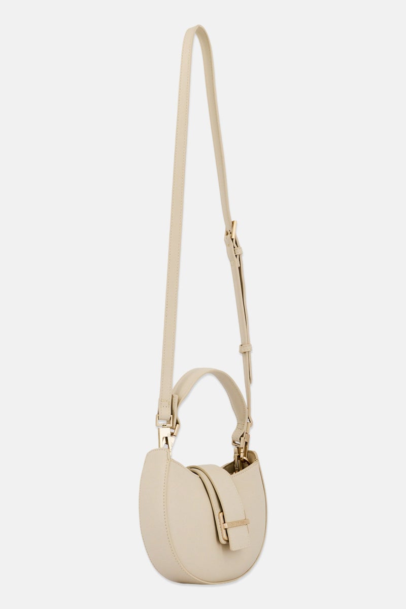 Gino Rossi Women Brand Logo Cross Body Bag, Beige - Image 2