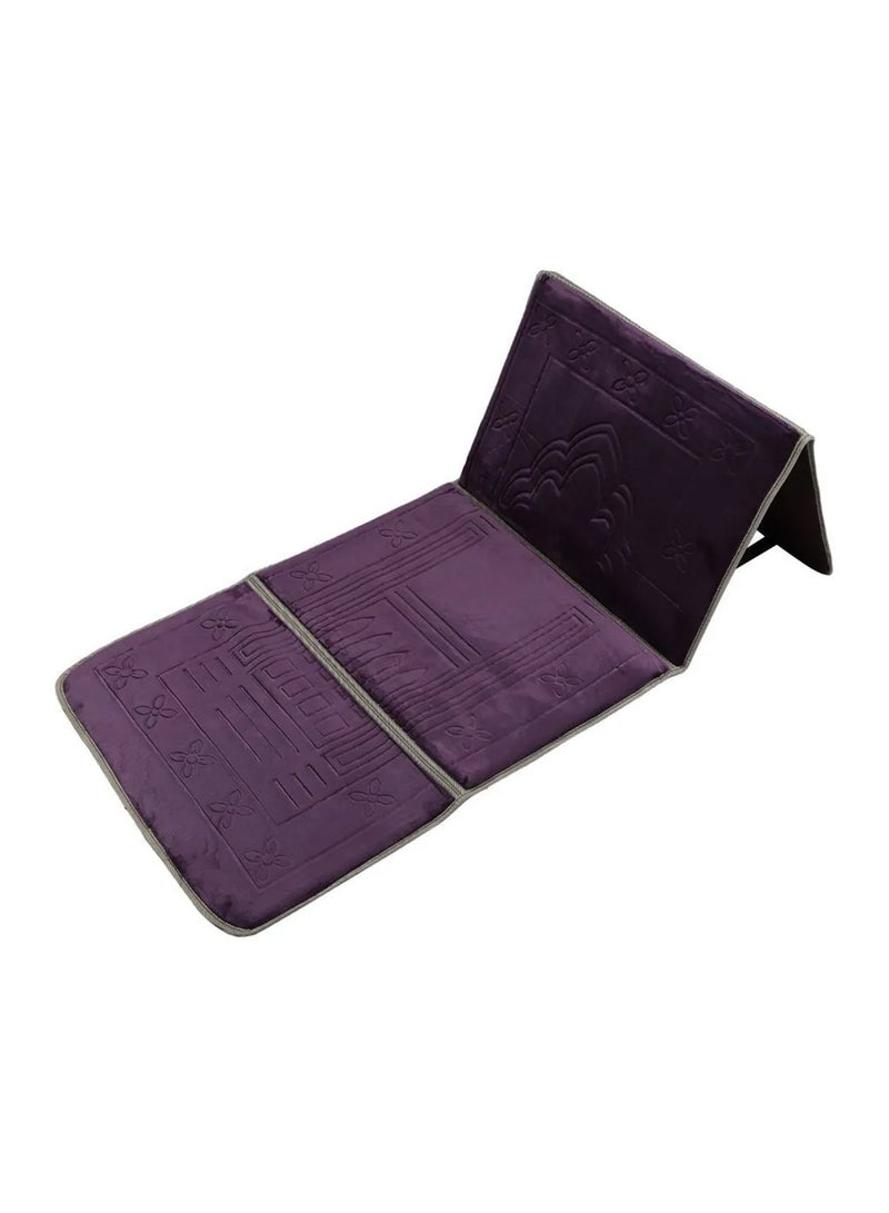 مناسك سجادة صلاة مع مسند ظهر قابل للطي عالي الجودة - Image 1