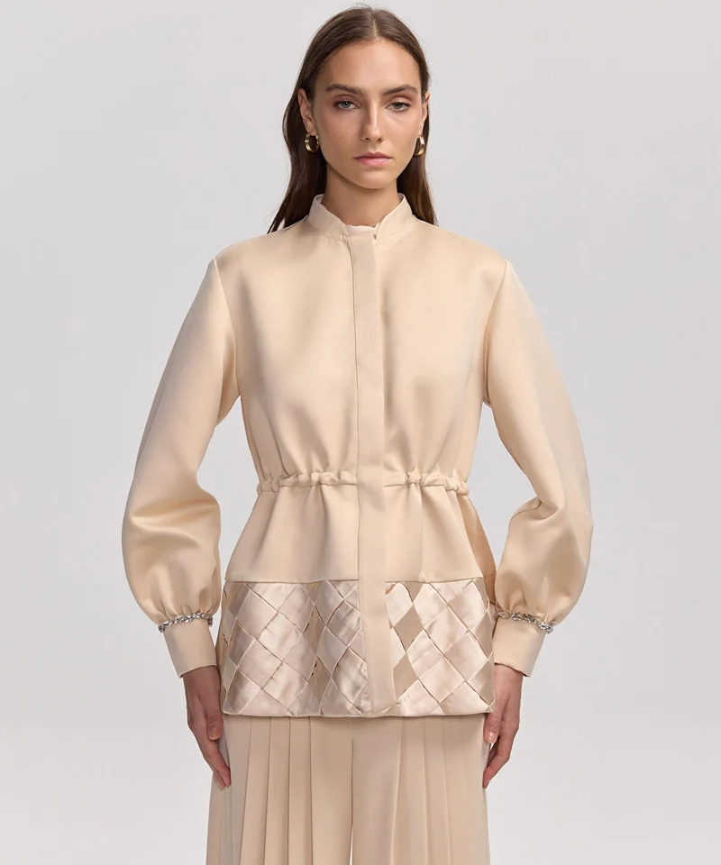ابيكول Contrast Textured Jacket