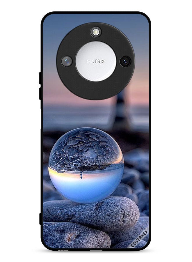 Covernex غطاء حماية ذكي Honor X9c 5G - تصوير رائع للطبيعة في زجاج دائري - Image 1