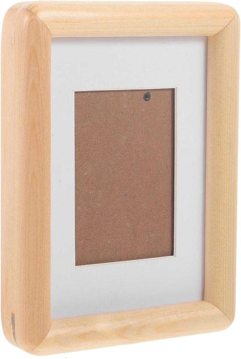 Homoyoyo Wooden Photo Frame 5 Inch Tabletop Picture Holder Vintage Wood Frame for 8.9x12.7cm Photos Desktop Decor Bedroom Wall Display - Image 1