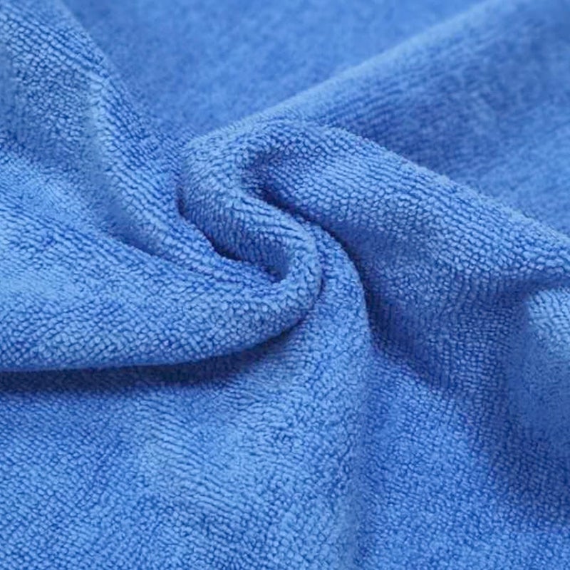 POLYTE Microfiber Cleaning Cloths - Ultrasonic Cut Edgeless, 14 x 14 in (36 Pack, Blue, Green, Yellow) - Image 3