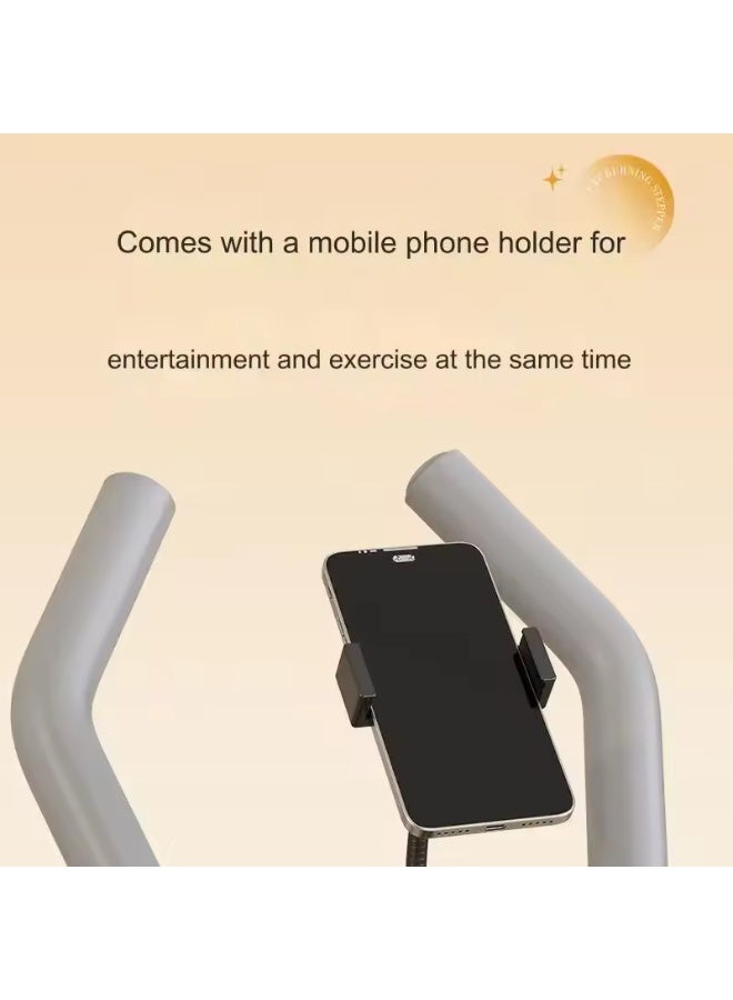 MOCOM Exercise Mini Stepper with Handlebar – Compact Cardio Step Machine for Home Fitness | Adjustable Hydraulic Resistance, LCD Monitor, Non-Slip Pedals & Quiet Operation | Stair Climber Workout Equipment for Weight Loss & Muscle Toning - Image 5