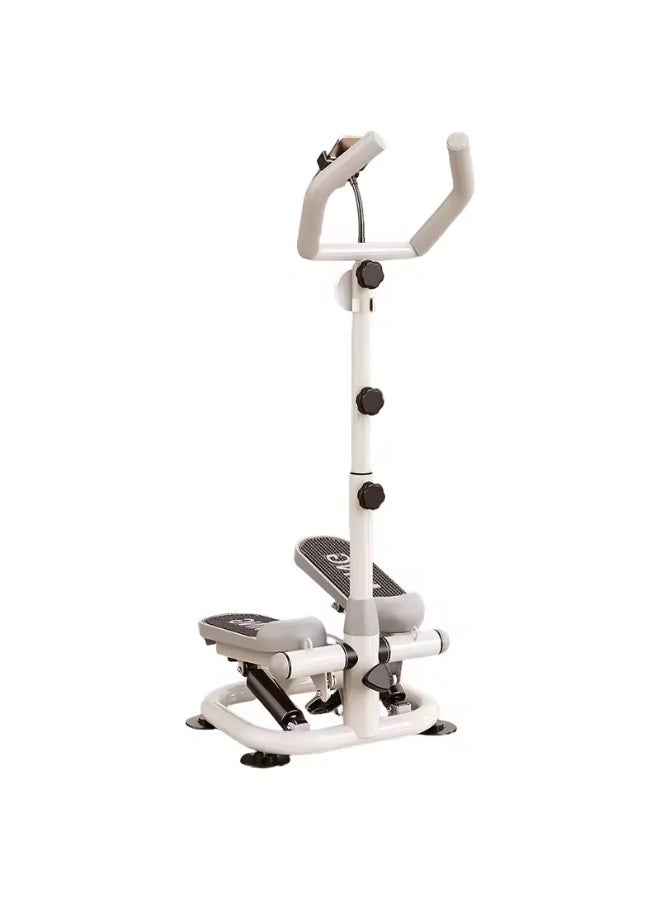 MOCOM Exercise Mini Stepper with Handlebar – Compact Cardio Step Machine for Home Fitness | Adjustable Hydraulic Resistance, LCD Monitor, Non-Slip Pedals & Quiet Operation | Stair Climber Workout Equipment for Weight Loss & Muscle Toning - Image 2