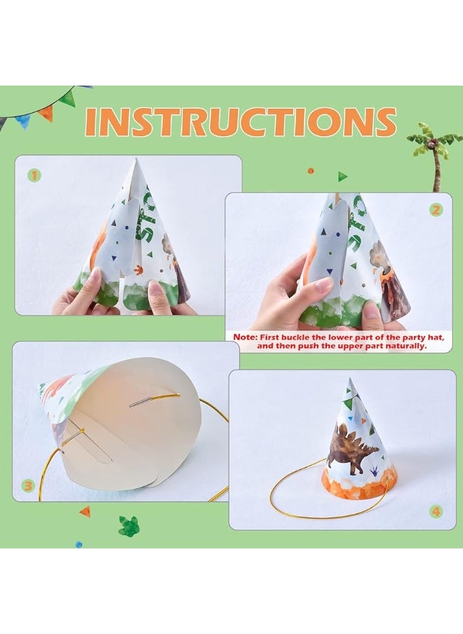Wernnsai - WERNNSAI Party Hats - Theme Party Supplies for Kids Boys Girls Birthday Party Cone Hats - Image 1