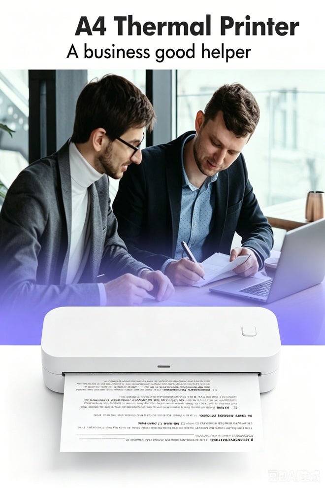 Miniprt D80 Portable A4 Thermal Printer – Bluetooth Inkless Mobile Printer for Smartphone & Laptop, 216mm Print Width, 635g Lightweight - Image 5