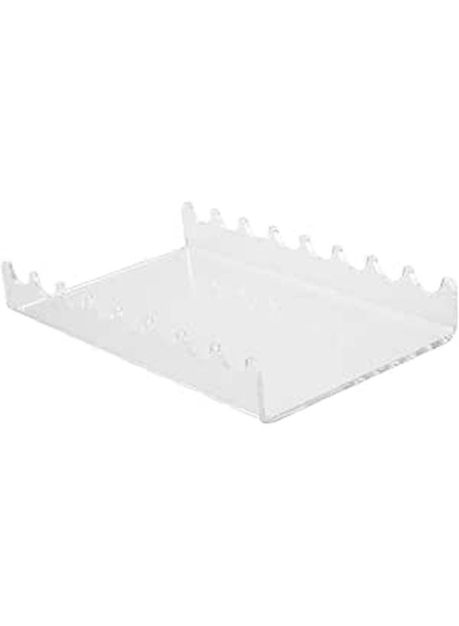 Clear Acrylic Pen Display Stand Holder for Makeup Brushes and Desk Organization - Image 1
