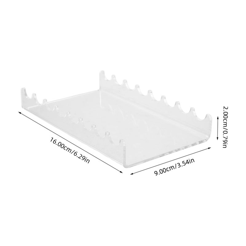 Clear Acrylic Pen Display Stand Holder for Makeup Brushes and Desk Organization - Image 3