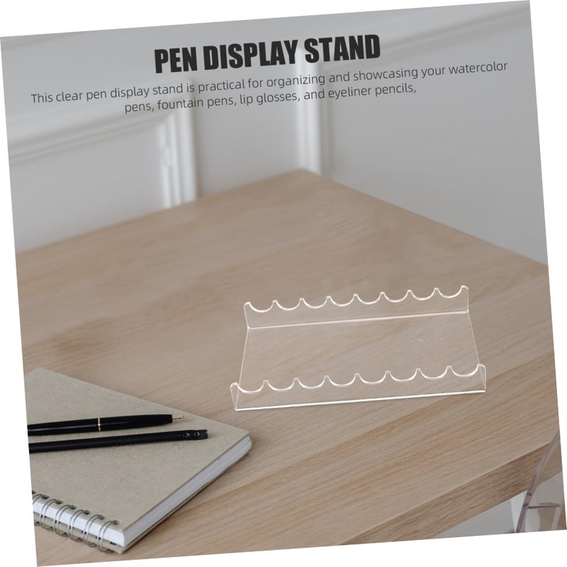 Clear Acrylic Pen Display Stand Holder for Makeup Brushes and Desk Organization - Image 5