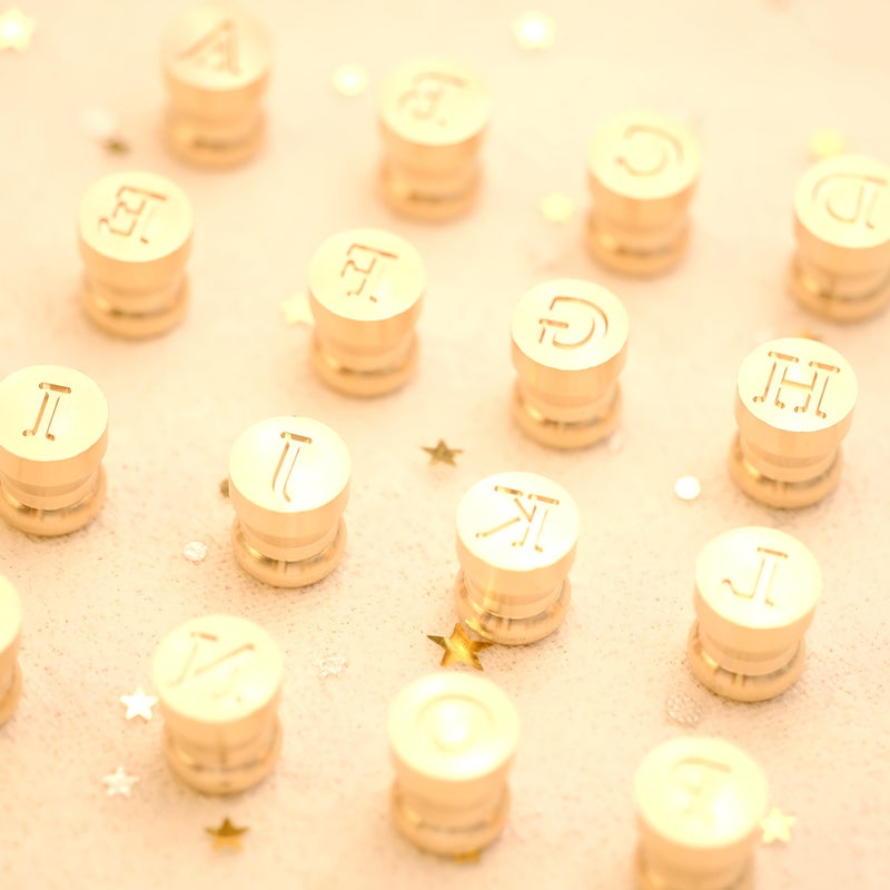 Stamp Head No Handle High Quality Brass Stamps Set Of Three Rust Resistant Stamp Style JKL - Image 1