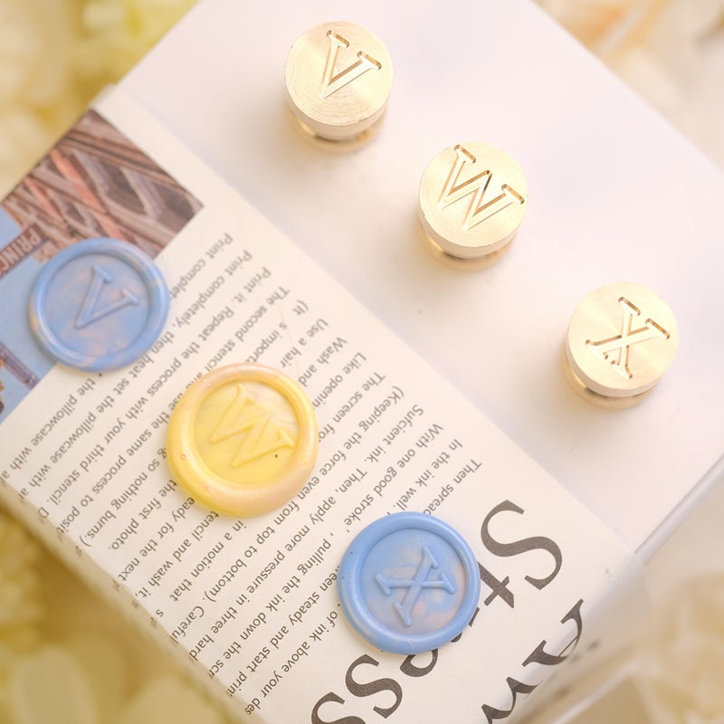 Stamp Head No Handle High Quality Brass Stamps Set Of Three Rust Resistant Stamp Style JKL - Image 5