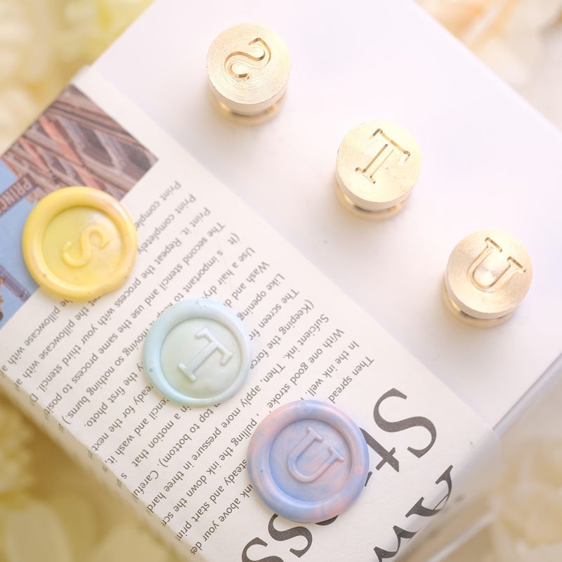 Stamp Head No Handle High Quality Brass Stamps Set Of Three Rust Resistant Stamp Style JKL - Image 4