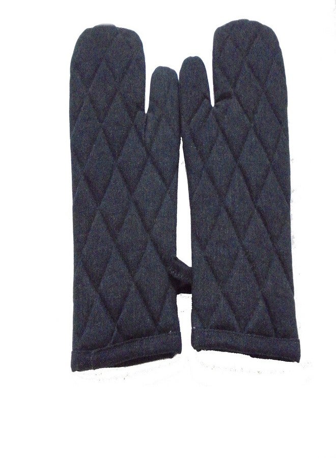 قفازات قطنية سوداء اللون من ماركة TIDY مناسبة للاستخدام في الميكروويف - عبوة من قطعتين