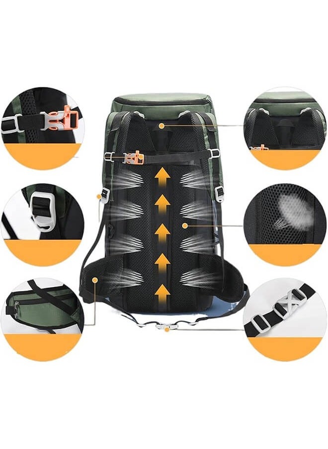 Ominii - 50L Unisex Waterproof Outdoor Backpack Travel Climbing Camping Trekking Rucksack Backpack Travel Sports Bag Pack For Male Female - Image 1