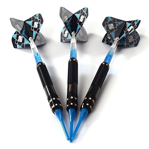 CUESOUL 16 Grams Soft Tip Darts Set with Dart Case - Brass Barrels - Image 4