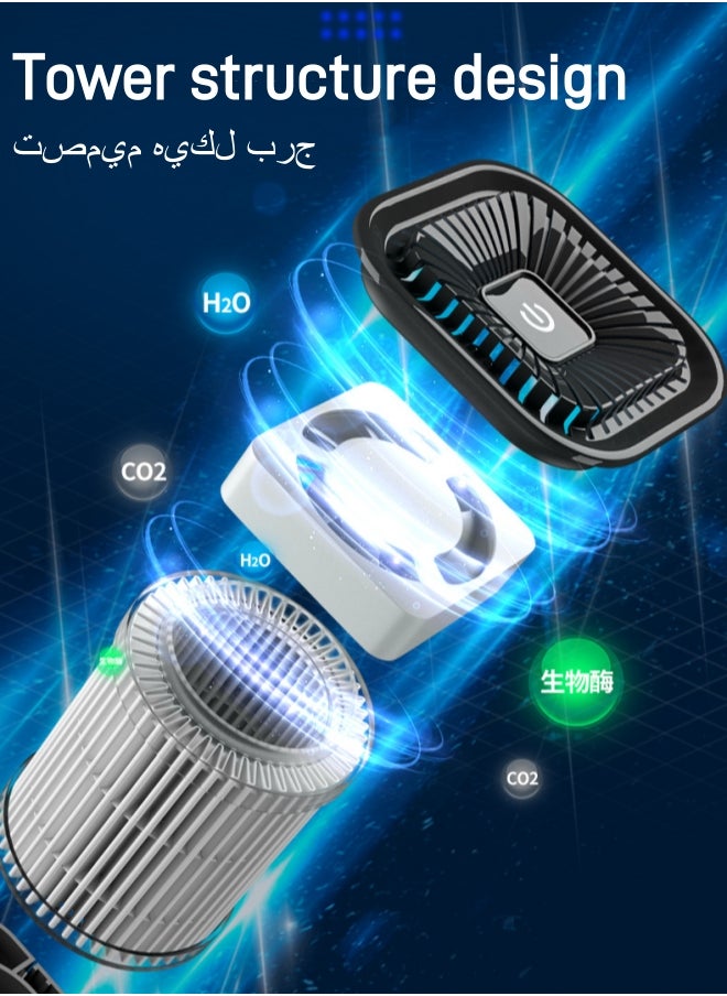 بيوينتي عالية الأداء لتنقية الهواء للسيارات وسيارات الدفع الرباعي الغبار / الهباء الجوي ورائحة غير مريحة - K2 الأبيض  - Image 4