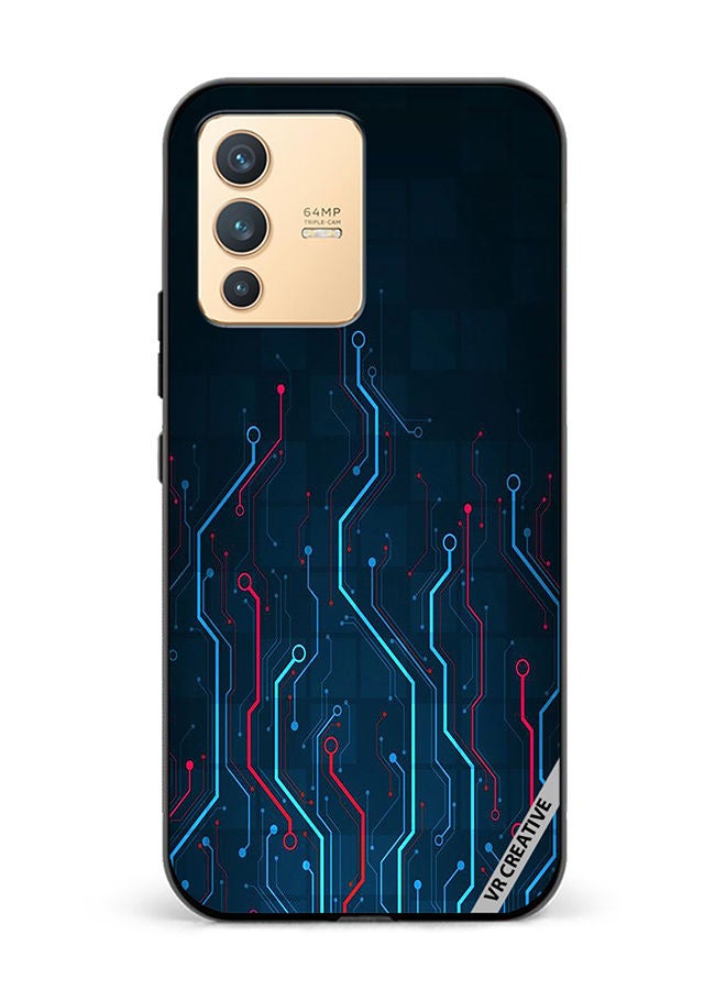 VR CREATIVE Protective Case Cover For Vivo V23 5G Electronic Circuit Boards_ Design Multicolour - Image 1