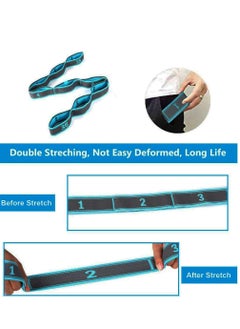 LIVVY Elastic Stretch Band Strap with 9 Loops for Yoga | Physical Therapy, Dance & Workout | Light Resistance Exercise Band for Strength & Flexibility Training | Stretch Assist for Rehabilitation & Fitness  - Image 3