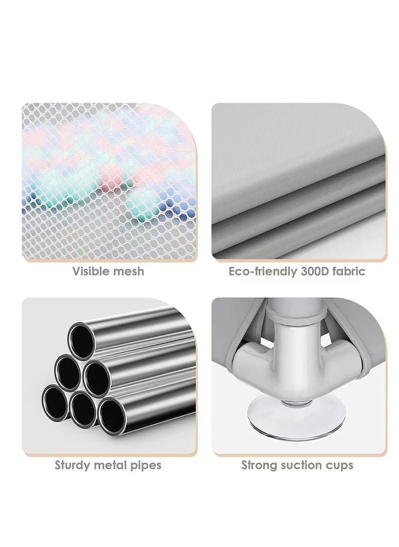 Baby Playpen, Baby Protective Playpen,Baby Home Indoor Game Fence, Safe and Stable, Gray (grey, 200 * 200cm)