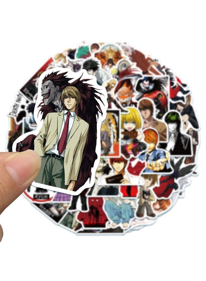 مجموعة ملصقات مقاومة للماء برسومات كرتونية ديث نوت من أنيمي مكون من 50 قطعة - Image 3